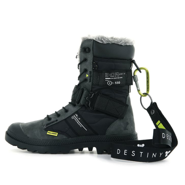 Palladium Pampa Europa Tactical Women's Boots Black | UK P148-RYA